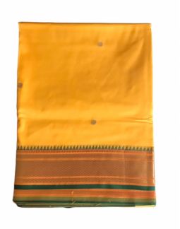 Gorgeous Yellow Soft Malai Silk Saree